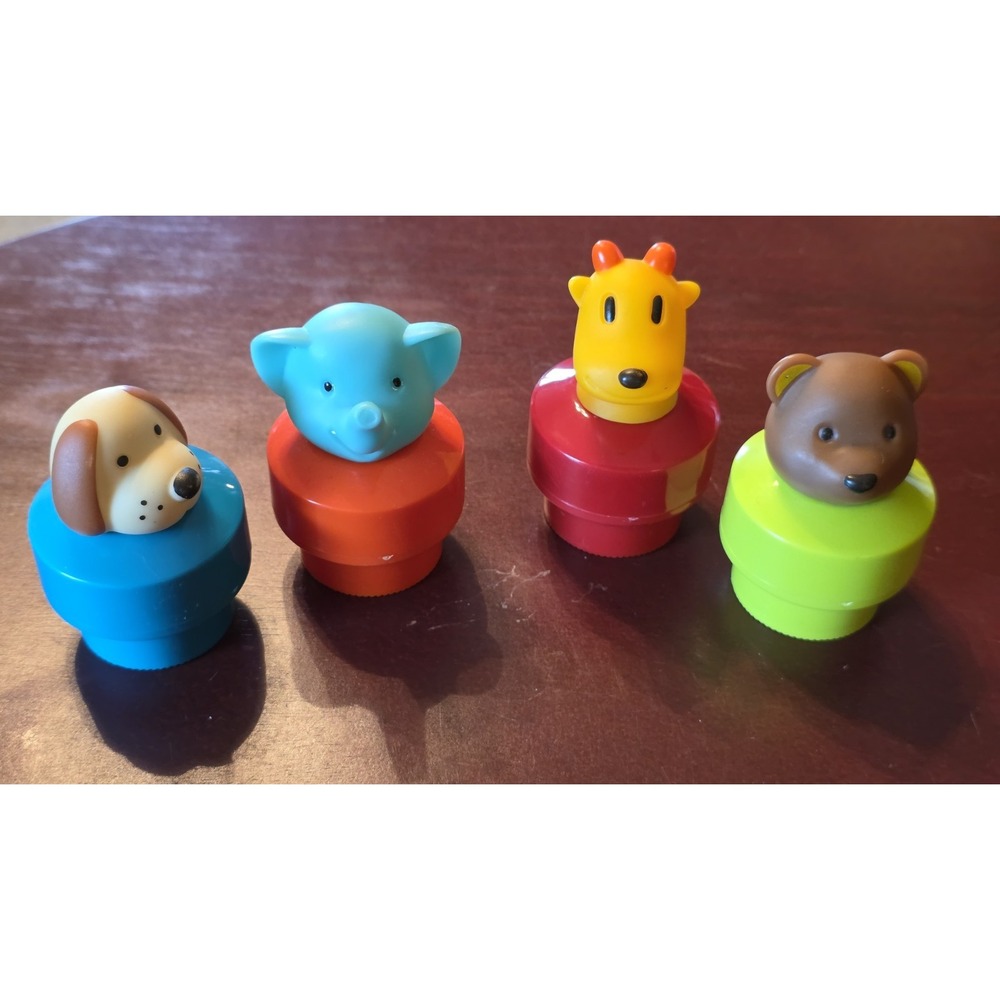 Vintage 1990's Battat Chunky People Figures Lot of 4 Animals